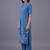 women floral embroidered regular thread work kurta with trousers