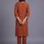 women ethnic motifs embroidered regular thread work kurta with trousers