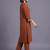women ethnic motifs embroidered regular thread work kurta with trousers
