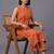 women printed regular kurta with trousers