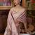 mauve ethnic motifs woven design zari banarasi saree