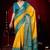yellow ethnic motifs zari silk blend patola saree
