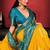 yellow ethnic motifs zari silk blend patola saree