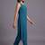 women ethnic motifs regular beads and stones kurta with trousers
