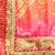 beige gotta patti poly georgette half and half bandhani saree