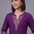 women ethnic motifs embroidered regular thread work kurta with palazzos & with dupatta