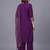 women ethnic motifs embroidered regular thread work kurta with palazzos & with dupatta