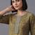 women ethnic motifs printed regular mirror work kurta with trousers & with dupatta