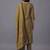 women ethnic motifs printed regular mirror work kurta with trousers & with dupatta