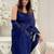 navy_blue embellished sequinned pure georgette designer saree