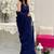 navy_blue embellished sequinned pure georgette designer saree