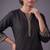 women ethnic motifs embroidered regular thread work kurta with trousers
