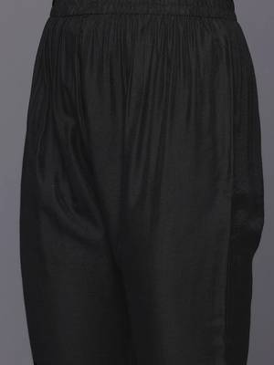women ethnic motifs embroidered regular thread work kurta with trousers 6