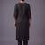women ethnic motifs embroidered regular thread work kurta with trousers