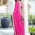 pink leheriya embroidered poly georgette bandhani saree