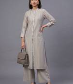 women regular kurta with palazzos