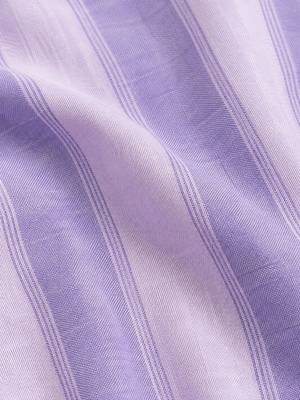 women striped regular cotton kurta with trousers 5