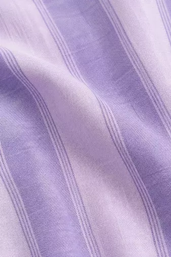 women striped regular cotton kurta with trousers
