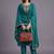 women ethnic motifs embroidered regular sequinned kurta with trousers & with dupatta