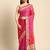 pink gotta patti poly georgette bandhani saree