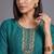 women ethnic motifs embroidered regular sequinned kurta with trousers & with dupatta