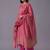 women ethnic motifs printed regular chanderi silk kurta with trousers & dupatta