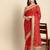 red gotta patti poly georgette bandhani saree
