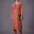 women ethnic motifs embroidered regular thread work kurta with trousers