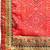 red gotta patti poly georgette bandhani saree