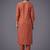 women ethnic motifs embroidered regular thread work kurta with trousers