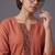women ethnic motifs embroidered regular thread work kurta with trousers
