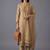 women striped regular chanderi silk kurta with trousers & with dupatta