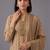 women striped regular chanderi silk kurta with trousers & with dupatta