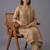 women striped regular chanderi silk kurta with trousers & with dupatta