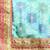 Turquoise gotta patti poly georgette bandhani saree