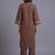 women ethnic motifs embroidered regular thread work kurta with palazzos