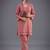 women ethnic motifs embroidered regular thread work kurta with trousers
