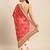 White white & red bandhani gotta patti half and half bandhani saree