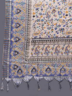 women ethnic motifs regular kurta with trousers & with dupatta 7
