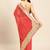 Pink pink & red bandhani gotta patti half and half bandhani saree