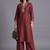 women regular mirror work kurta with palazzos