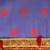 Blue blue & red bandhani beads and stones half and half bandhani saree