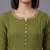 women ethnic motifs embroidered regular thread work kurta with trousers
