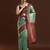 green woven design zari banarasi saree
