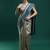 grey women woven design zari art silk banarasi saree