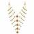 Gold plated layered pearl kundan groom mala necklace