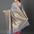 grey grey & pink woven design zari silk blend half and half banarasi saree