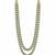 Double layered green kundan necklace