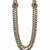 Gold plated double layered kundan necklace
