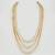 Gold plated classic layered kundan mala necklace